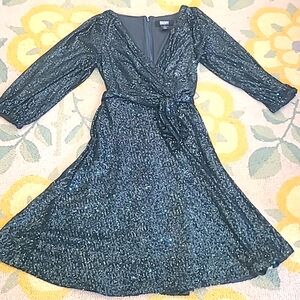 DKNY green sequin dress